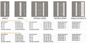 Door Sizes Exterior Door Boston Modern Exterior Doors Steel Aluminum Doors